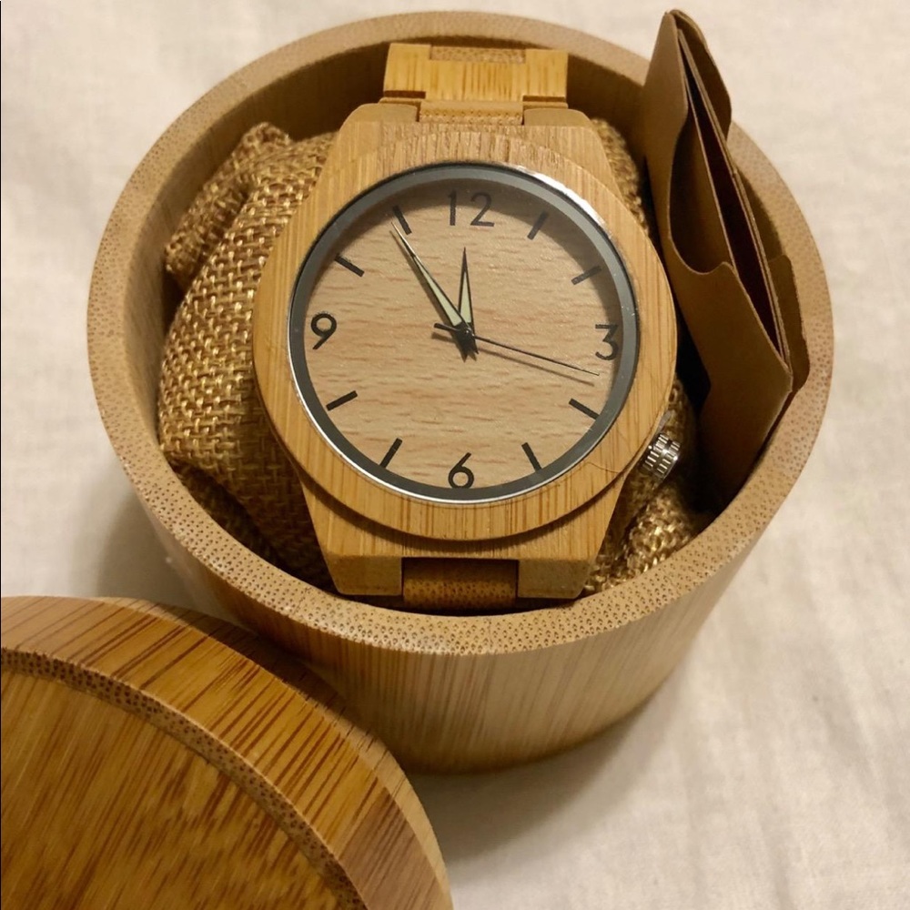 Men’s Luxury Real Bamboo Wooden Watch (BRAND NEW) - Picture 5 of 7